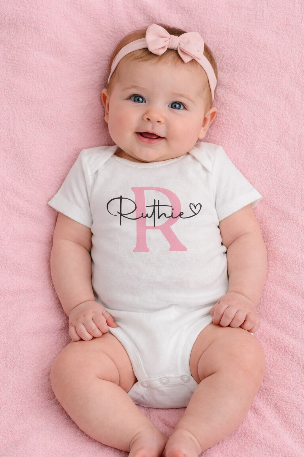 Personalized Monogrammed Baby Onesies, Birth Name Reveal, Coming Home Outfit, Newborn Photo Outfit, Take Home Outfit