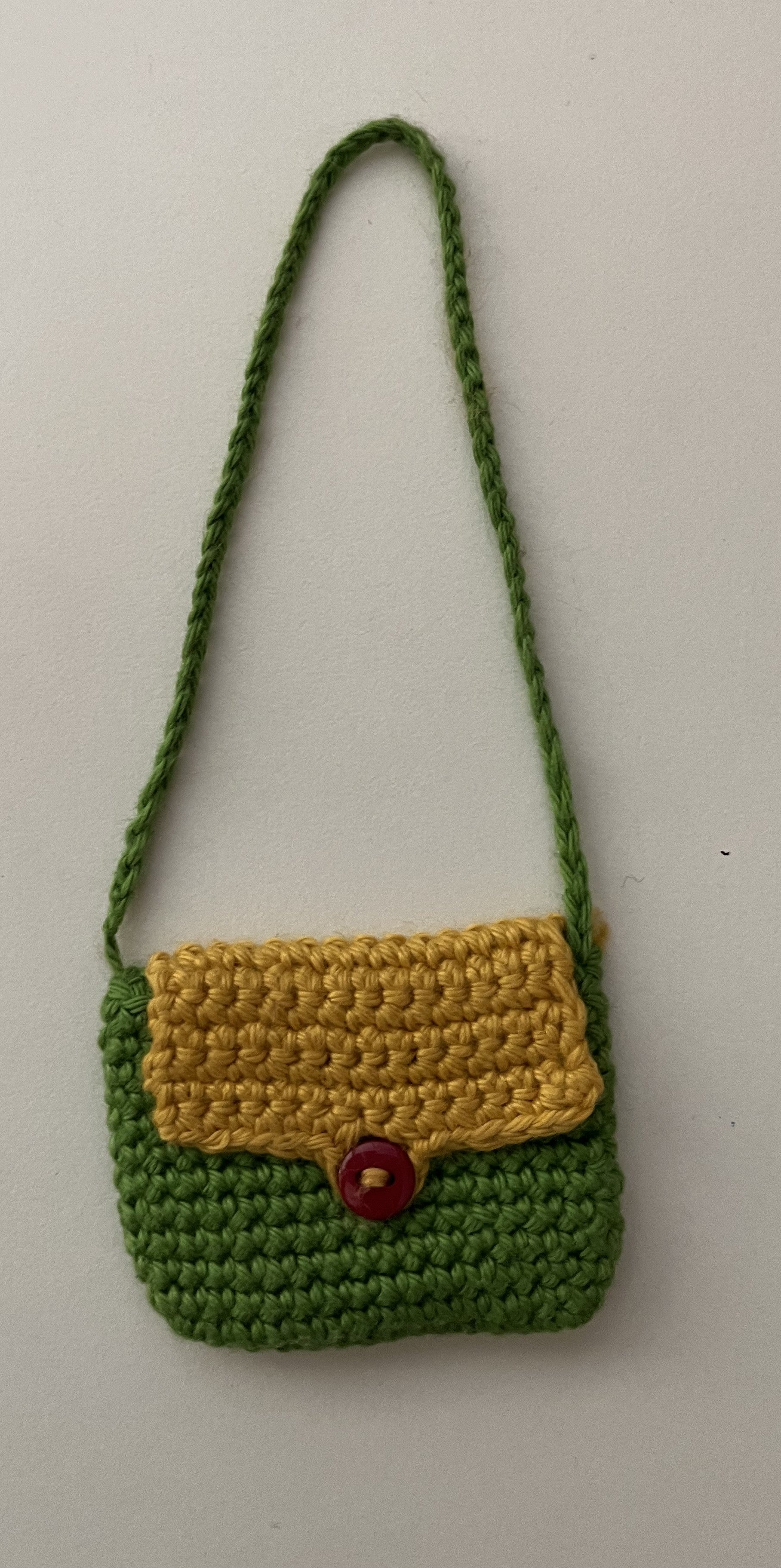 Handmade Bridget Blondie Crochet Doll with Coat & Scarf – 11.5” Amigurumi display (Ages 8–12+)