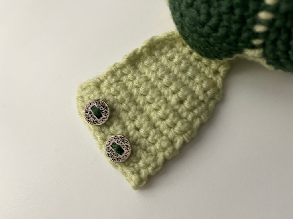 Cute Crochet Turtle Plushie - Toby with Detachable Vest Shell and Red Top Hat - 9" Amigurumi