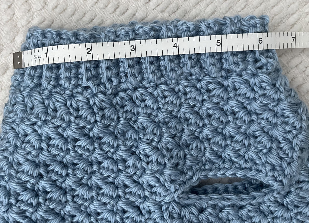 Handmade Crochet Dog Sweater – Light Blue, Cozy & Soft, Small/Medium