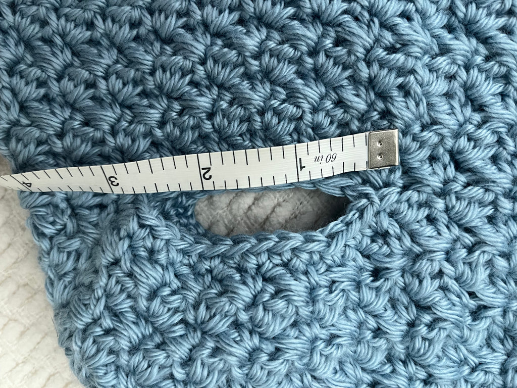 Handmade Crochet Dog Sweater – Light Blue, Cozy & Soft, Small/Medium