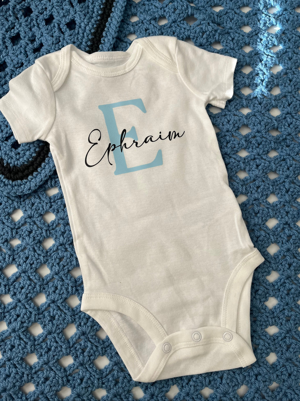 Personalized Monogrammed Baby Onesies, Birth Name Reveal, Coming Home Outfit, Newborn Photo Outfit, Take Home Outfit